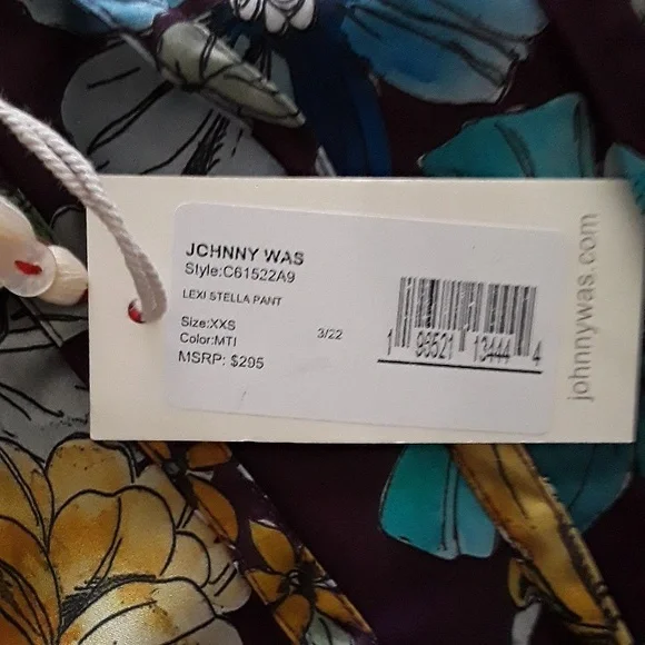 SOLD! Johnny Was silk pants - Picture 4 of 10